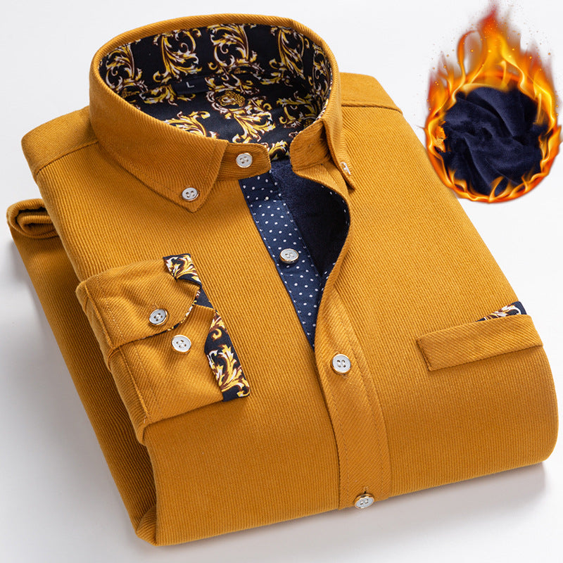 Helmuth – Warm Thick Fleece Cord Shirt