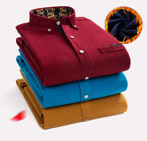 Helmuth – Warm Thick Fleece Cord Shirt