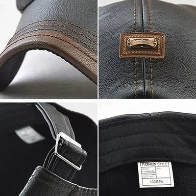 High-Quality Trendy Leather Beret