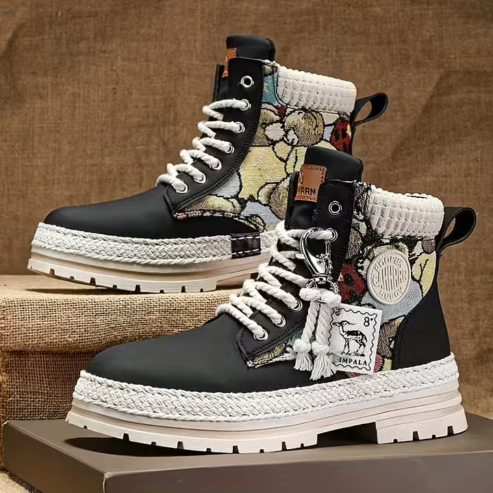 Hilarie - Non-Slip Sneakers with Teddy Prints