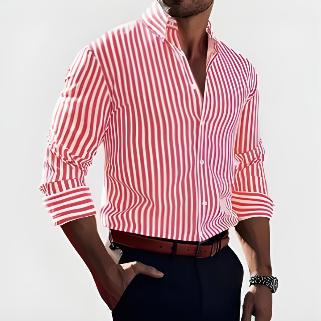 Hjalmar – Classic Long Sleeve Striped Shirt