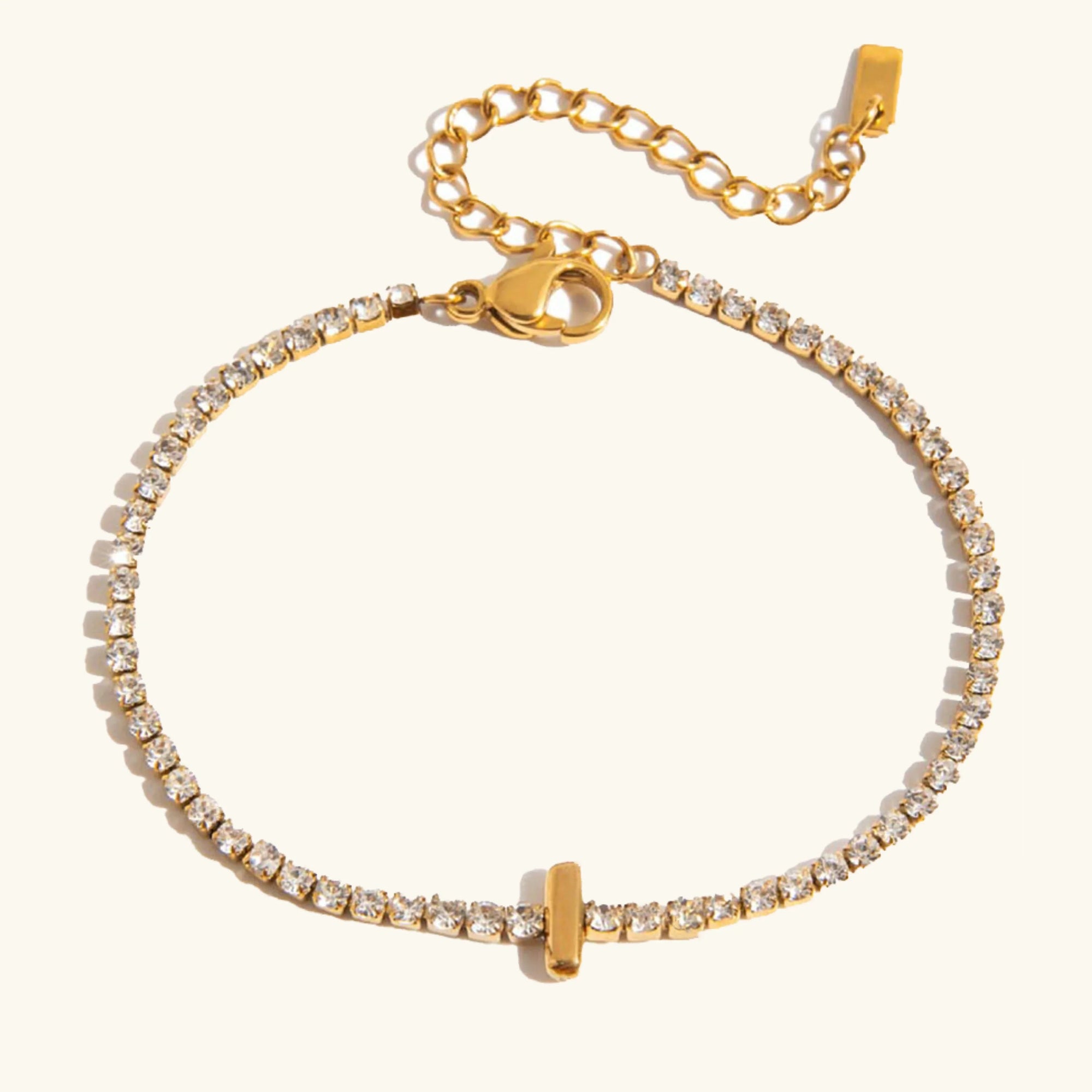 Stridr Edge Bubble Letter Tennis Bracelet