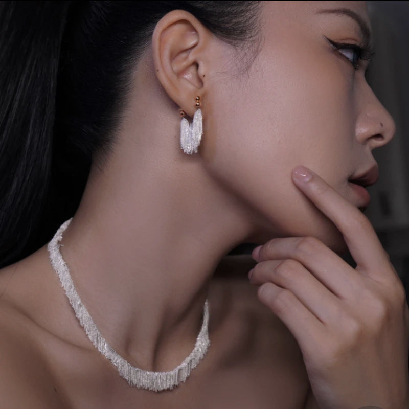 Imalken – Earrings with Waterfall Tassels