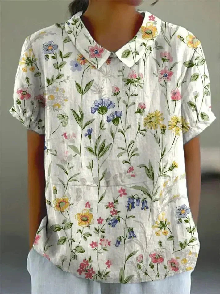 Inga - Blouse with Floral Print