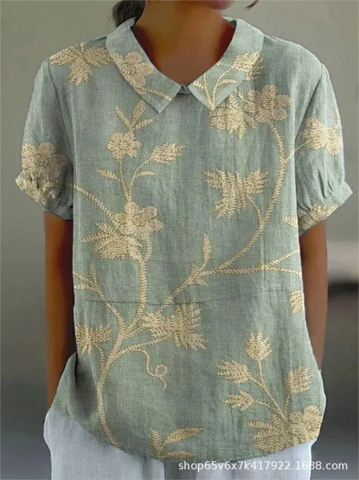 Inga - Blouse with Floral Print