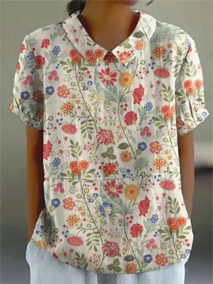 Inga - Blouse with Floral Print
