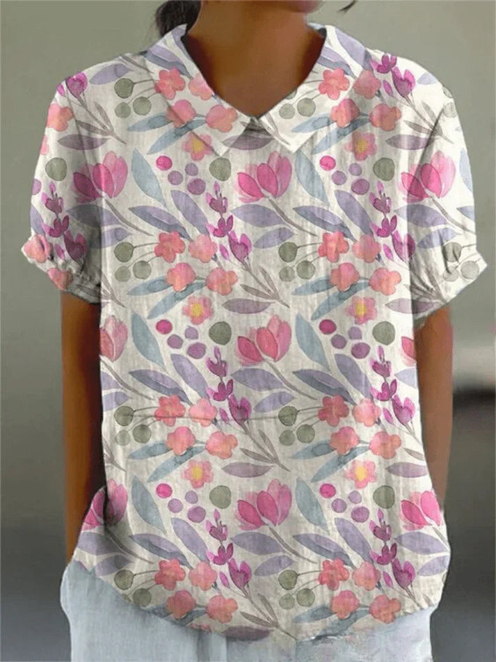 Inga - Blouse with Floral Print