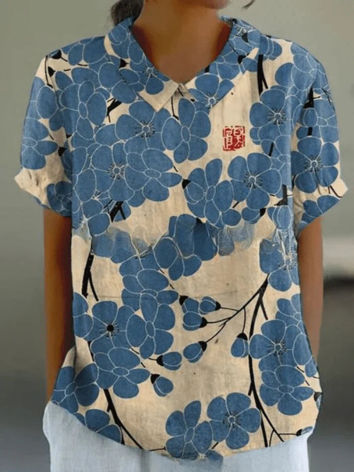 Inga - Blouse with Floral Print