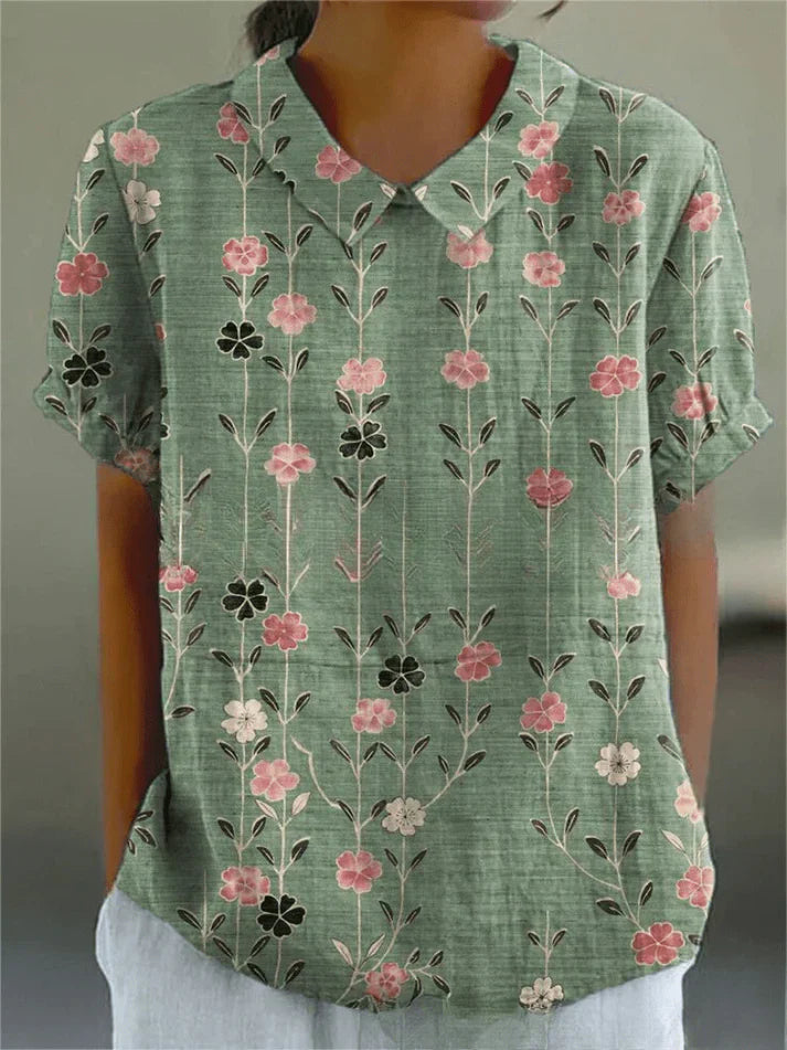 Inga - Blouse with Floral Print