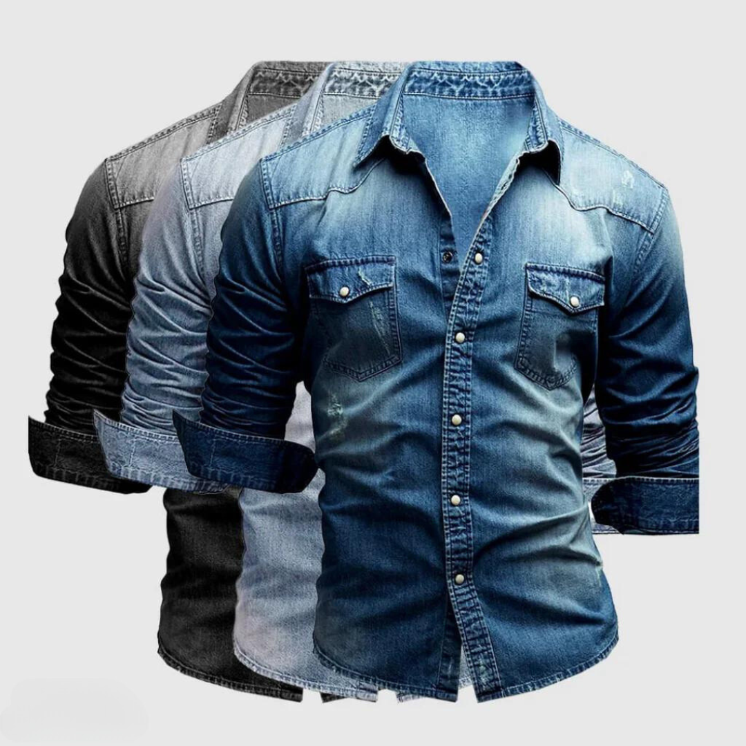 Isaak™ - Retro Denim Shirt