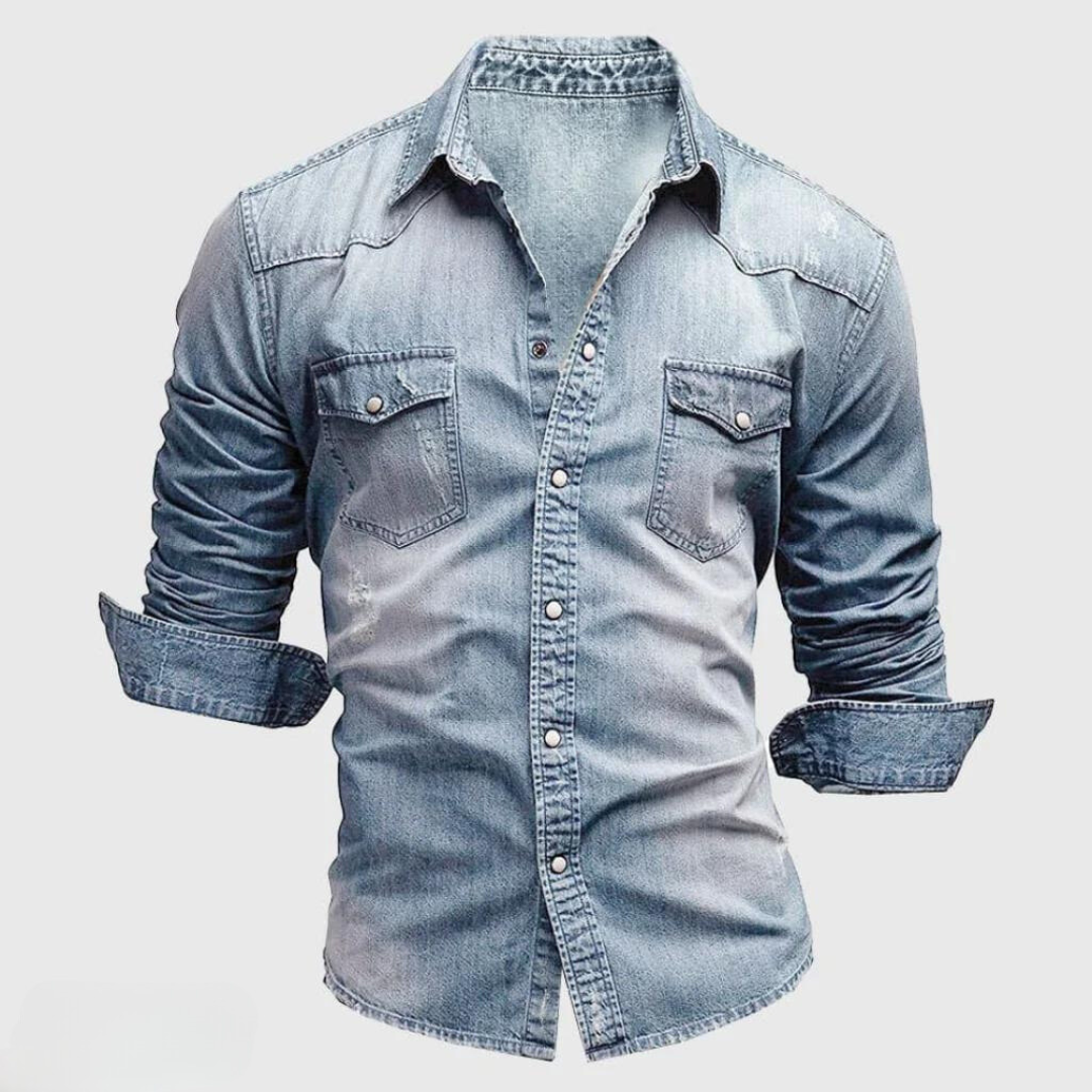 Isaak™ - Retro Denim Shirt