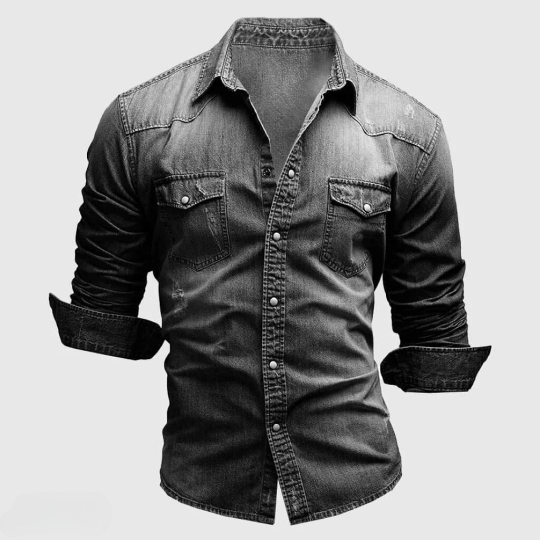 Isaak™ - Retro Denim Shirt
