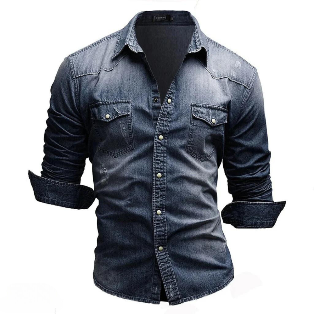 Isaak™ - Retro Denim Shirt