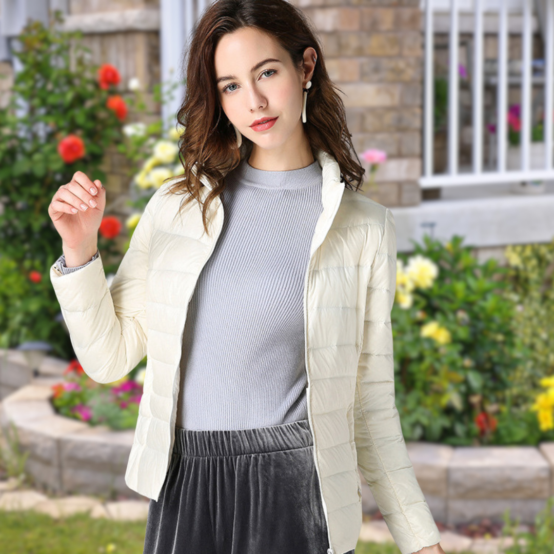 Isla - White Down Jacket