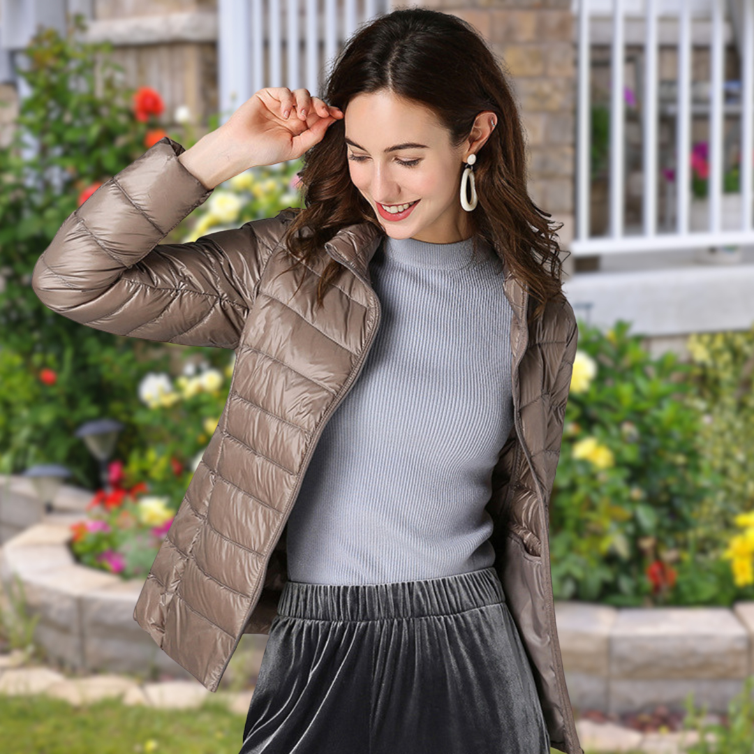 Isla - White Down Jacket