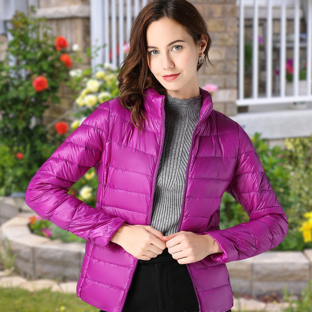 Isla - White Down Jacket