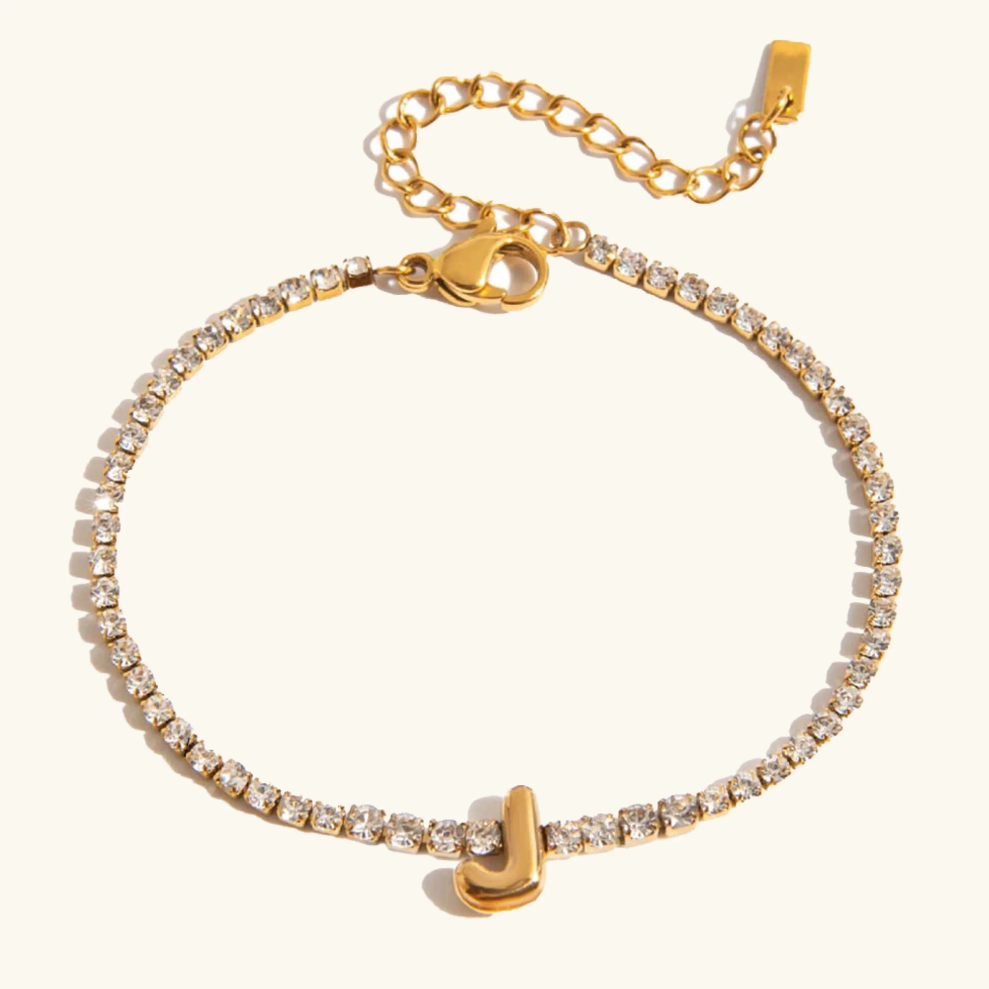 Stridr Edge Bubble Letter Tennis Bracelet