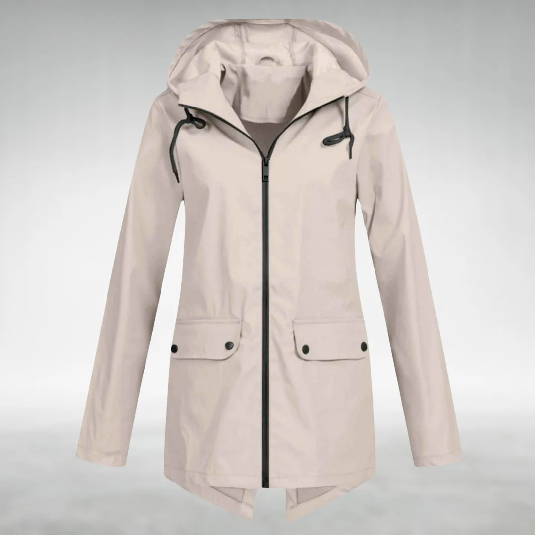 Jalena – Waterproof Hooded Jacket with Pockets