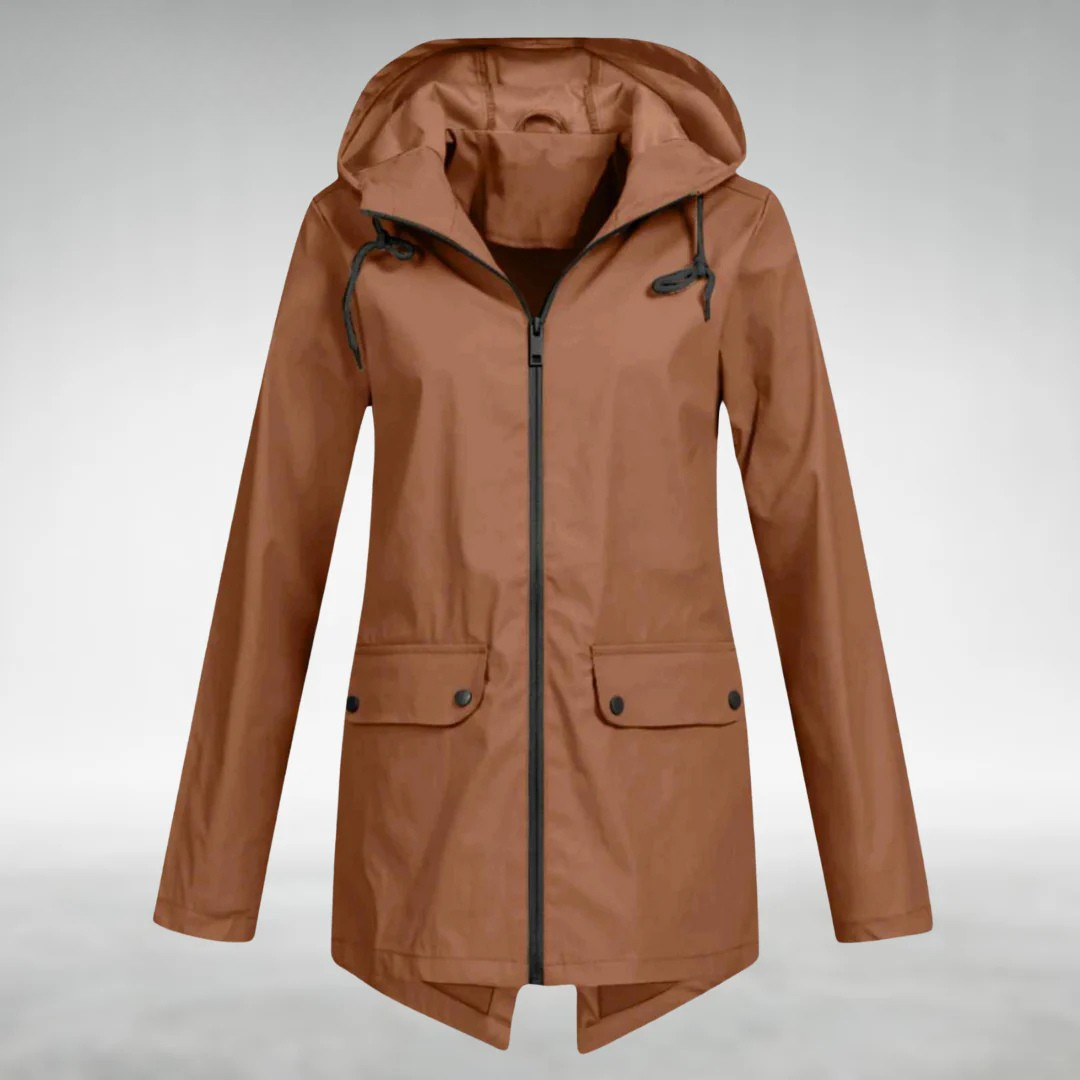 Jalena – Waterproof Hooded Jacket with Pockets