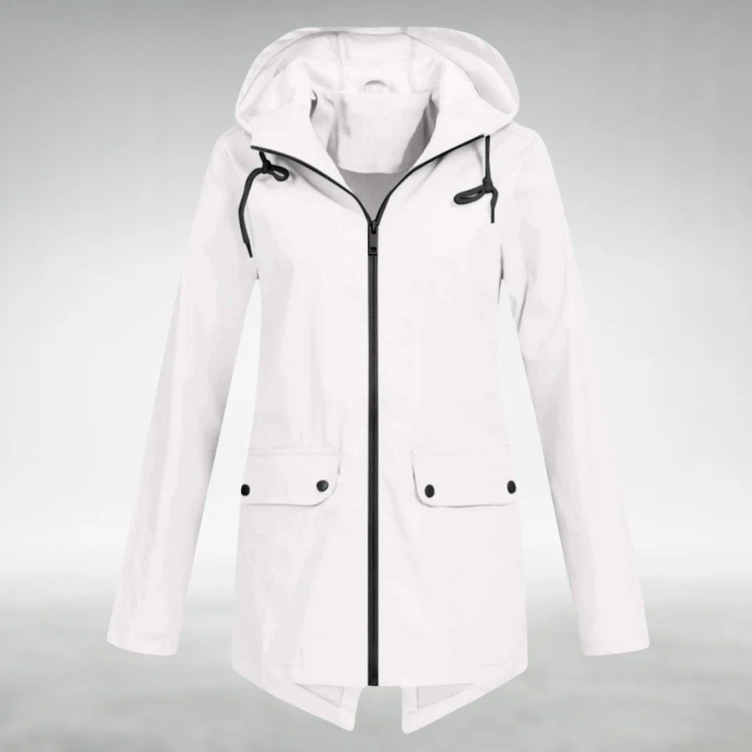 Jalena – Waterproof Hooded Jacket with Pockets