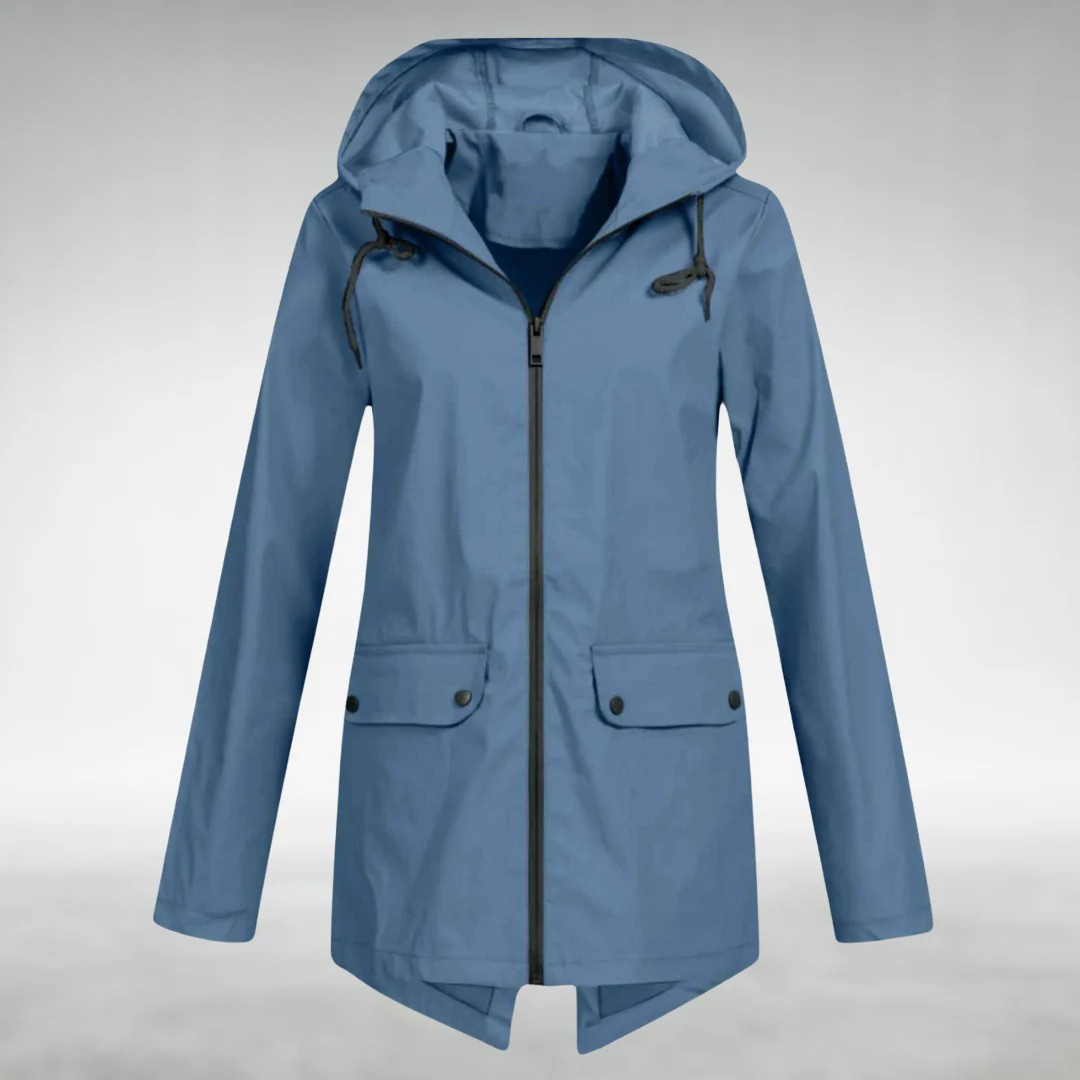 Jalena – Waterproof Hooded Jacket with Pockets