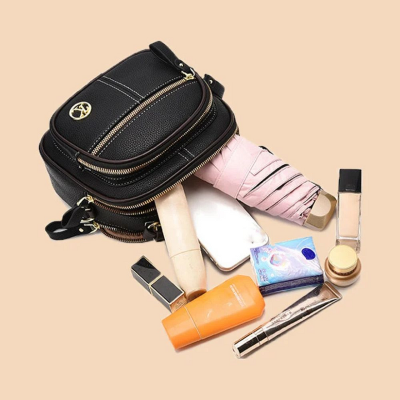 Janette – Leather Shoulder Bag with Multiple Compartments
