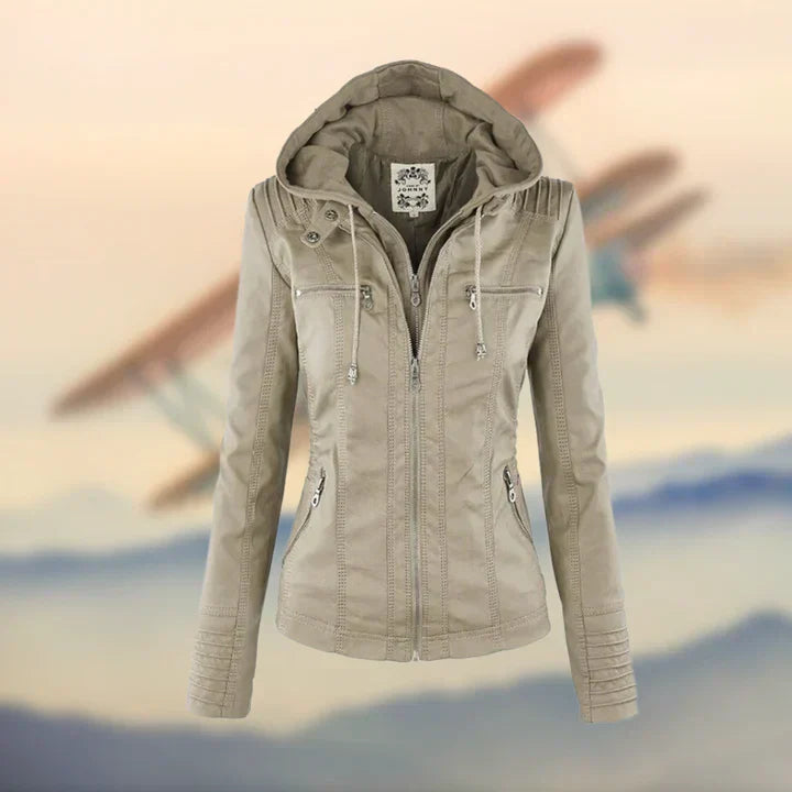 Janina – Elegant and Unique Leather Jacket