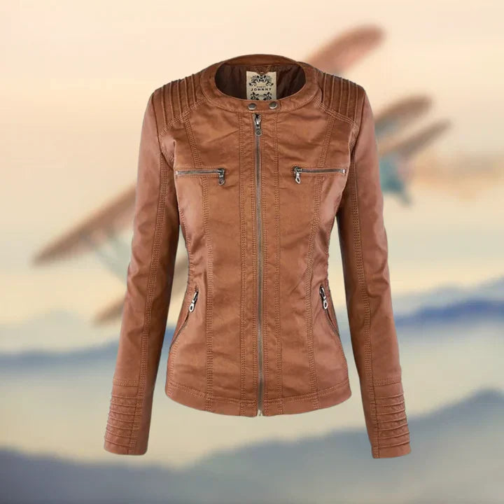 Janina – Elegant and Unique Leather Jacket