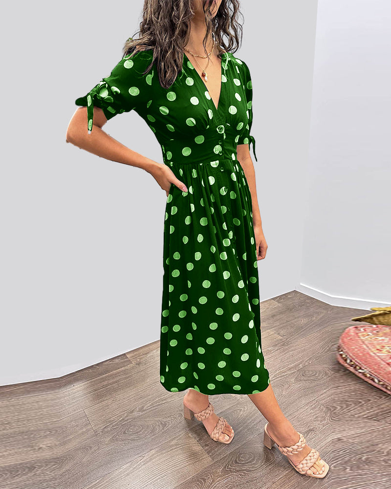 Janis – Stylish Dress with V-Neck