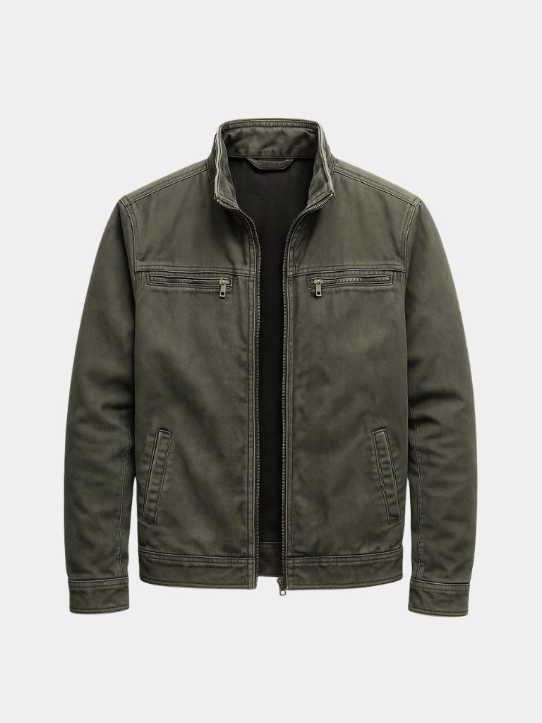 Jaume – Vintage Jacket in Olive Tree Look