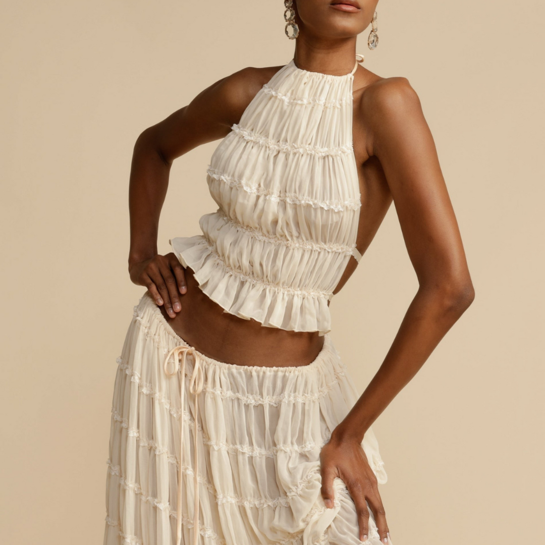 Jeanette Tank Top and Skirt Set