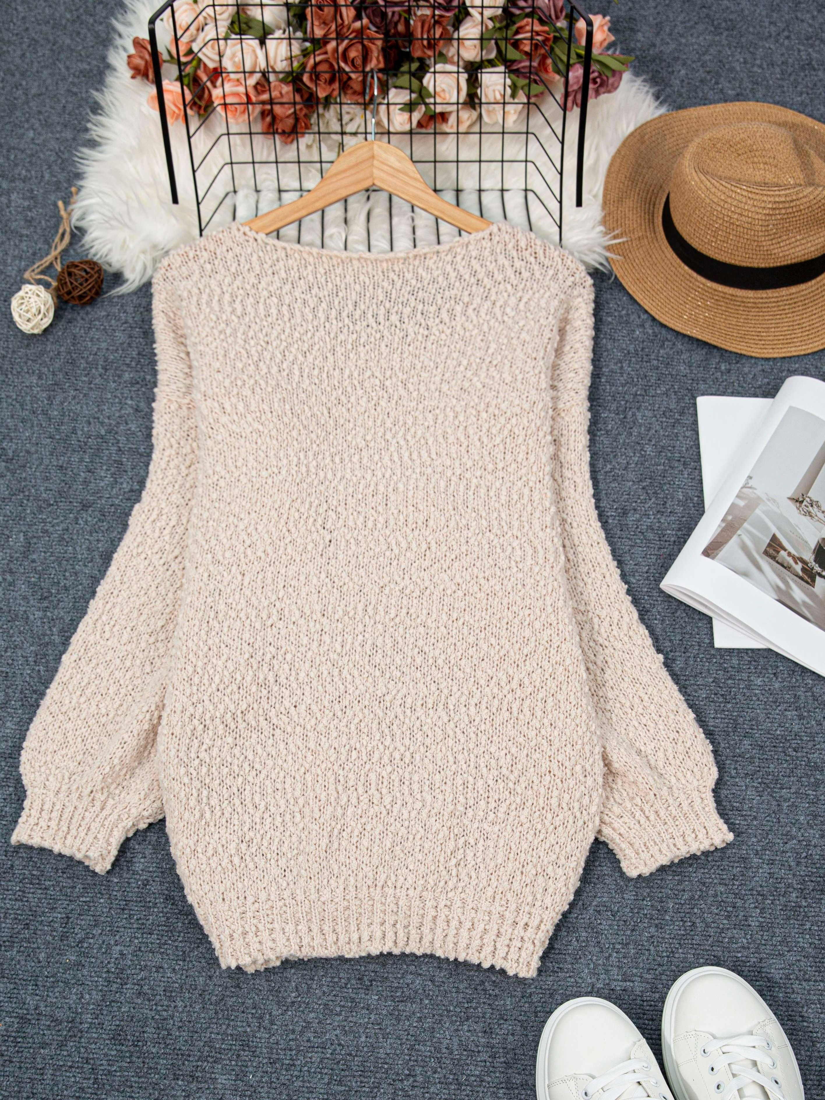 Jeannette - Crew Neck Sweater with Long Sleeves