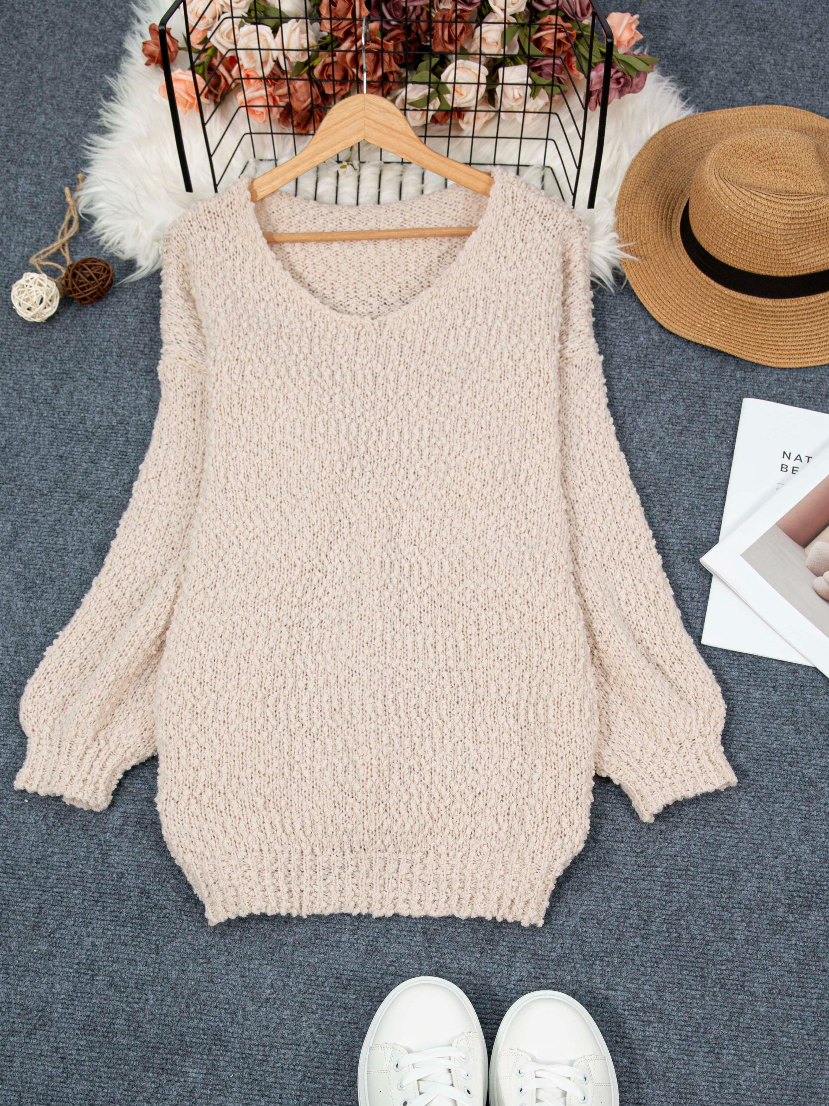 Jeannette - Crew Neck Sweater with Long Sleeves