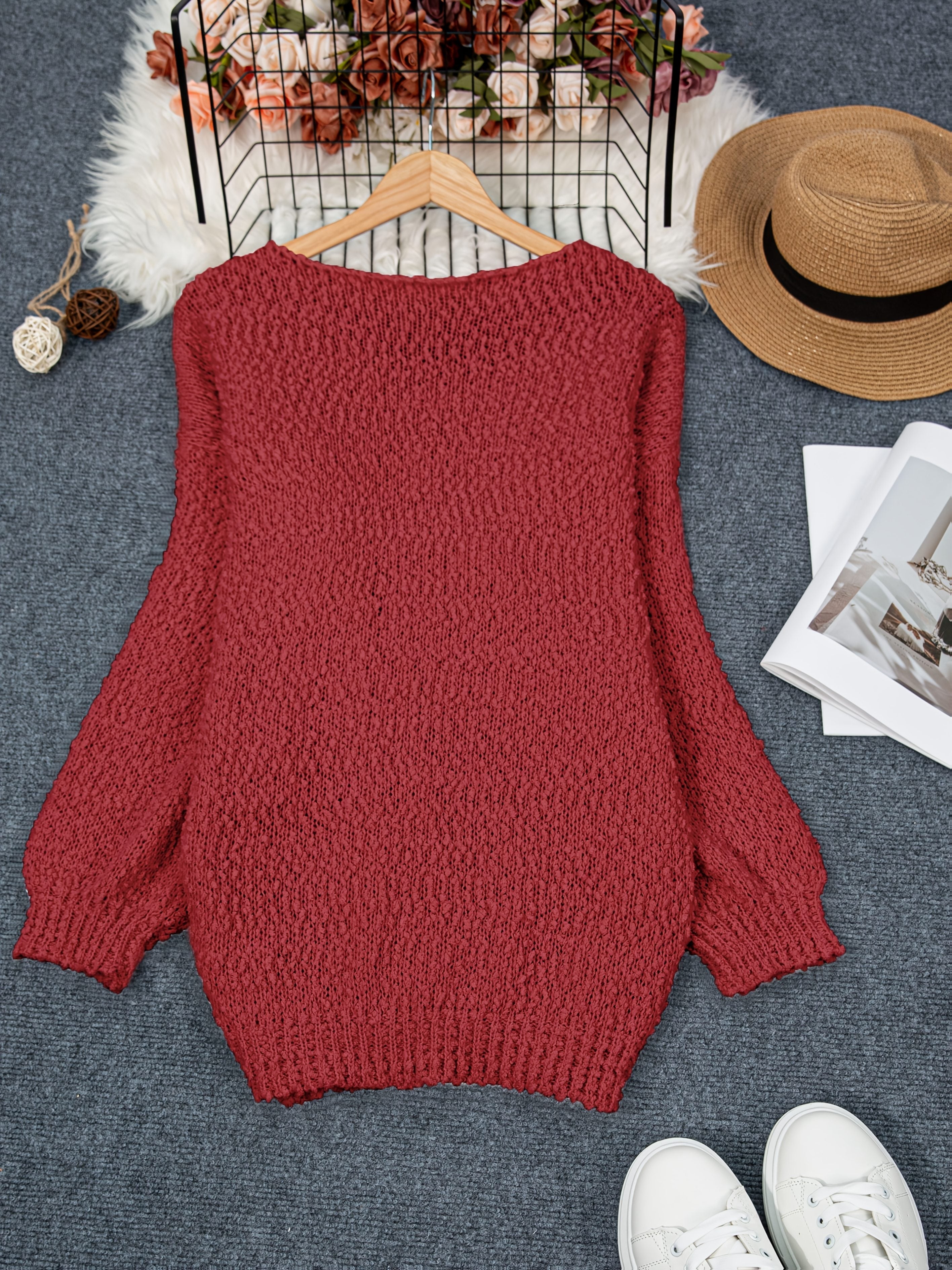 Jeannette - Crew Neck Sweater with Long Sleeves