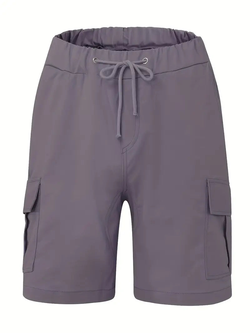 Jelte – Casual Non-Stretch Drawstring Cargo Shorts