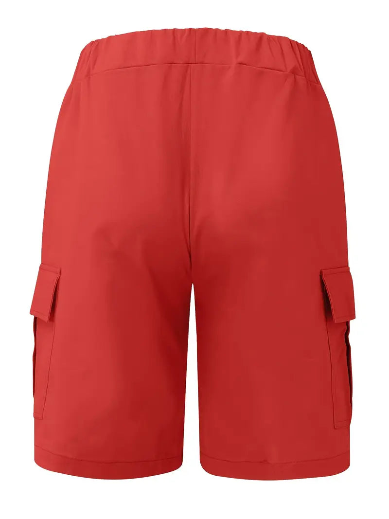 Jelte – Casual Non-Stretch Drawstring Cargo Shorts