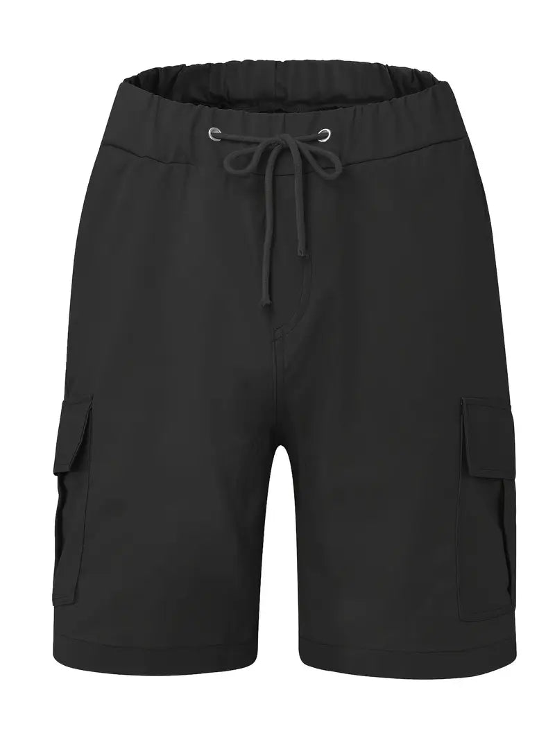 Jelte – Casual Non-Stretch Drawstring Cargo Shorts
