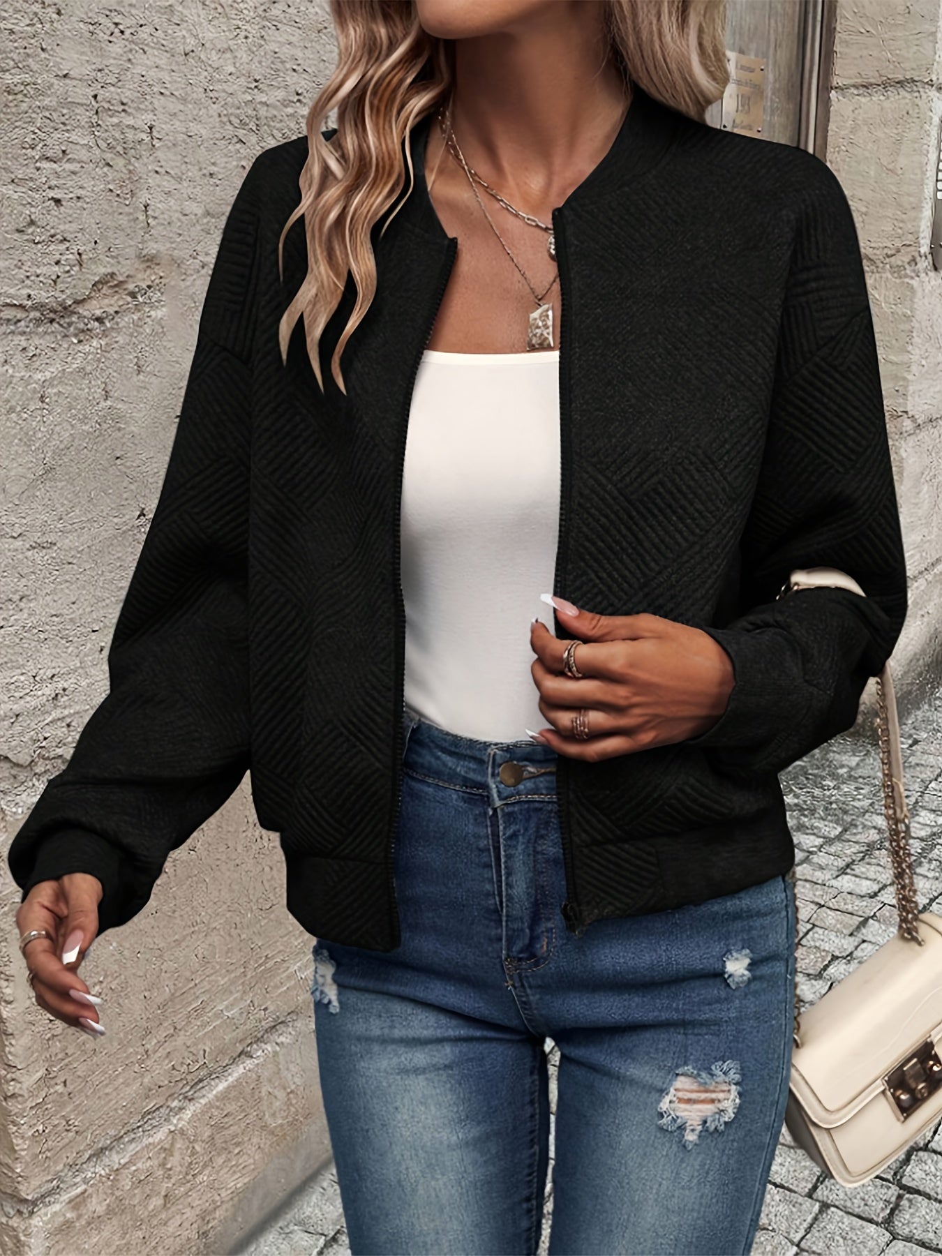Jemma – Long-Sleeve Jacket with Zipper