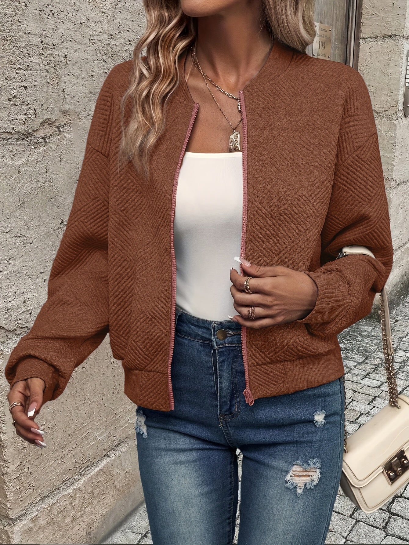 Jemma – Long-Sleeve Jacket with Zipper