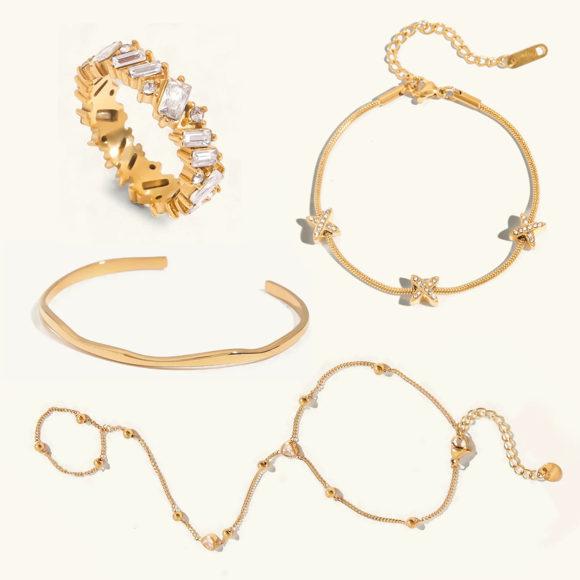 Calista Armband- und Ring-Set-Bündel