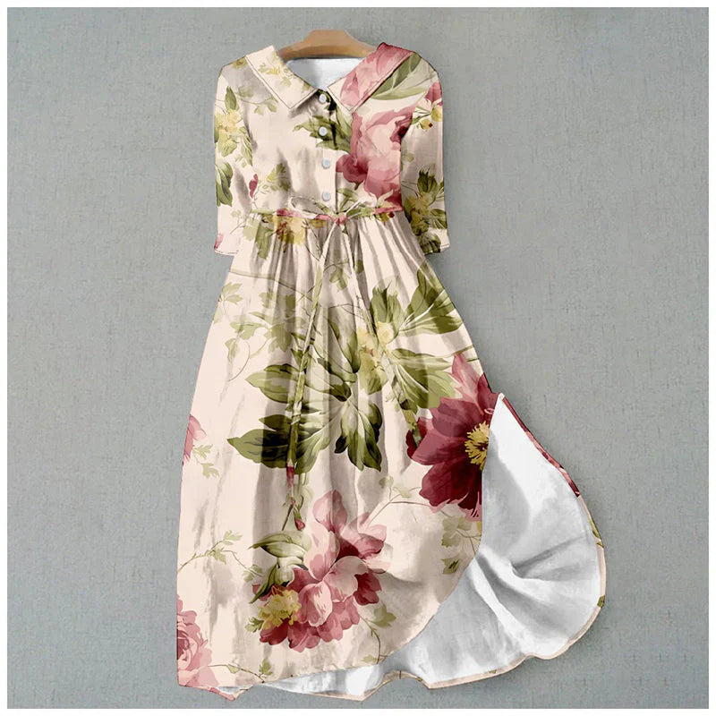 Jitske - Lace Dress with Floral Print