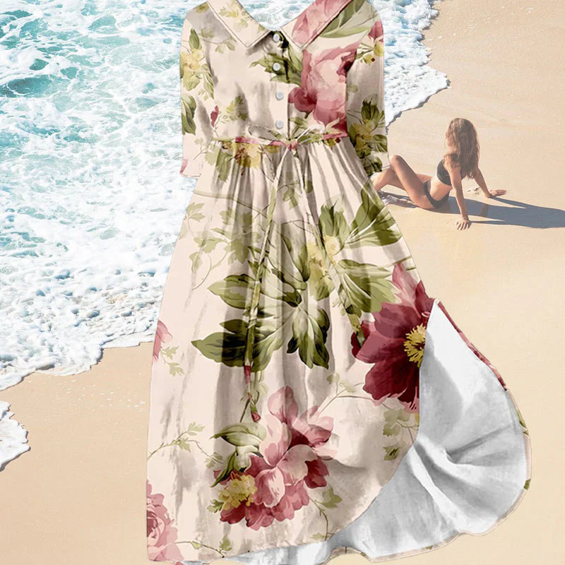 Jitske - Lace Dress with Floral Print