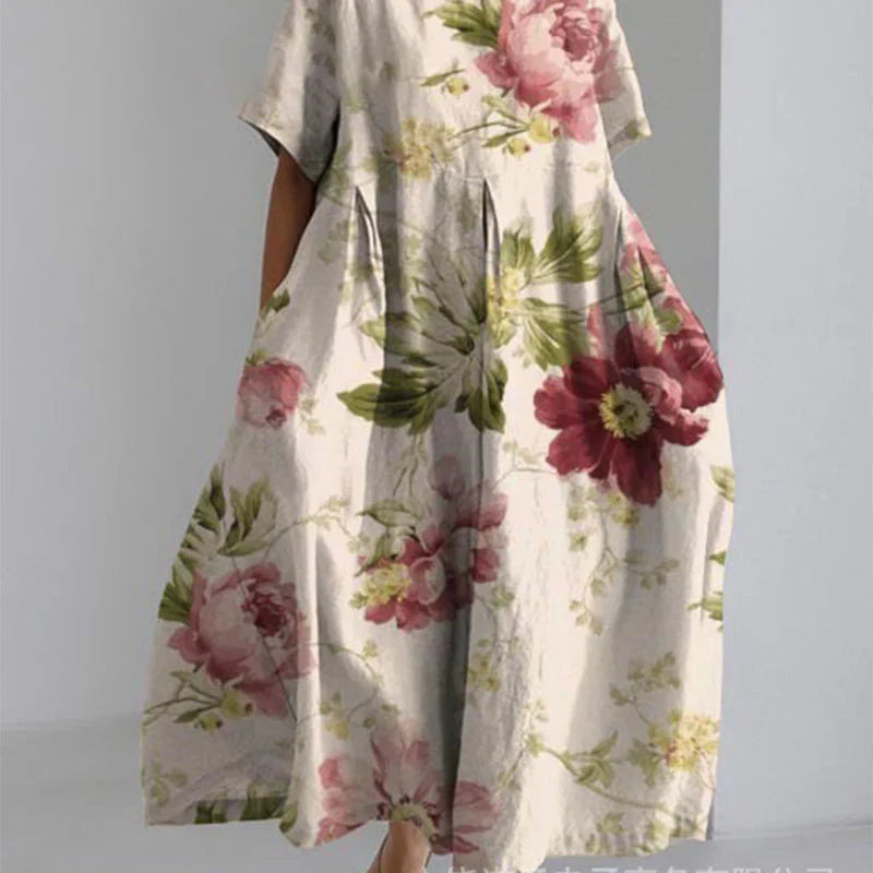 Jitske - Lace Dress with Floral Print