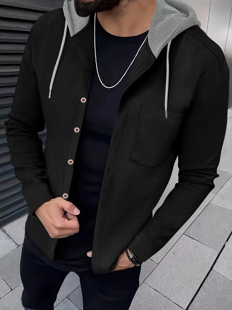 Johnathan – Casual Hooded Jacket with Pocket