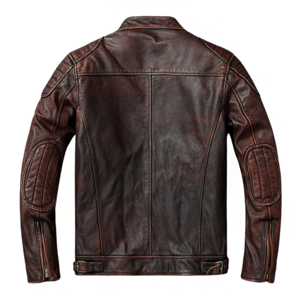 Jorge – Leather Jacket with Front Zipper