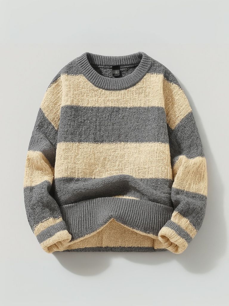 Jorren – Round Neck Stripe Sweater