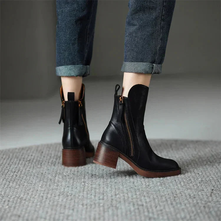 Josefine - Leather Ankle Boots