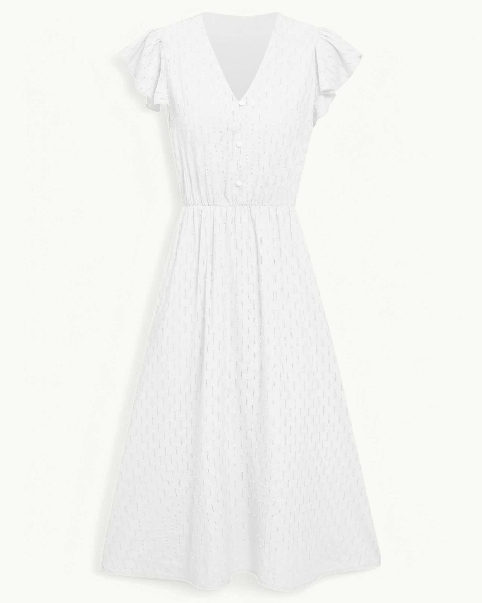 Julieta – Midi Dress with Ruffled Sleeves
