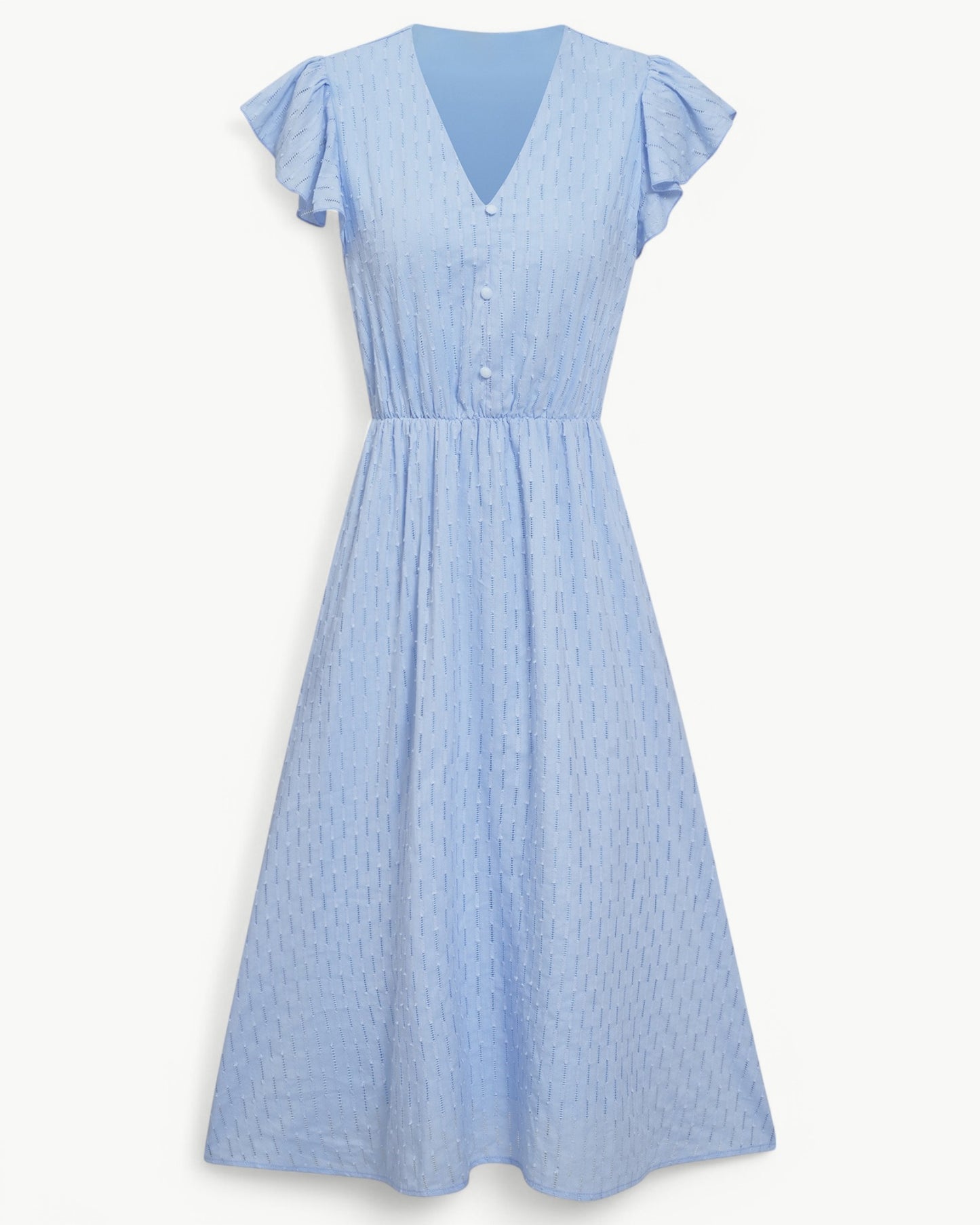 Julieta – Midi Dress with Ruffled Sleeves
