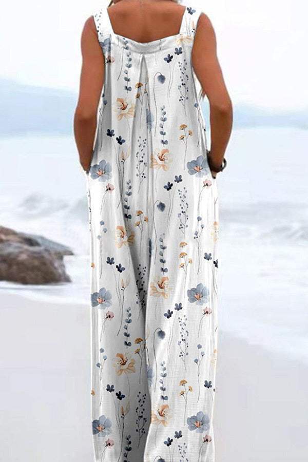 Jumpsuit - Mouwloze Overall met Zijzakken